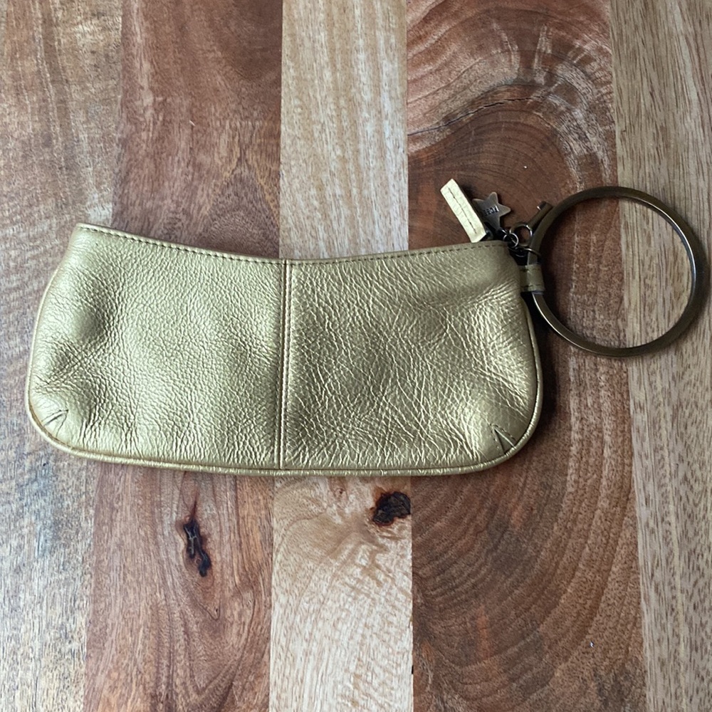 Fossil gold wristlet clutch bag - Picture 3 of 7